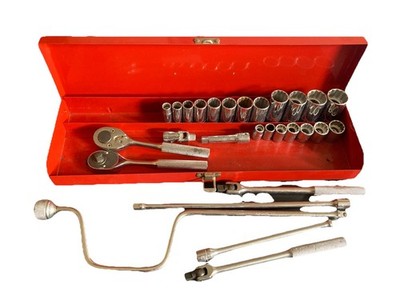 Vintage Fleet Tools By Proto #5295 - 3/8'' Standard Socket Set. 3/8 - 1 