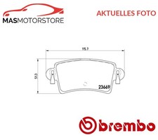 SATZ BREMSBELÄGE BREMSKLÖTZE HINTEN BREMBO P 59 040 P FÜR VAUXHALL MOVANO I