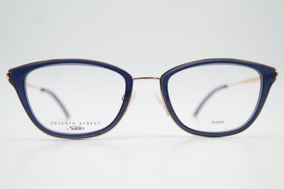 Brille SEVENTH STREET by Safilo 7A 556 Goldbronze Blau Oval Brillengestell Neu