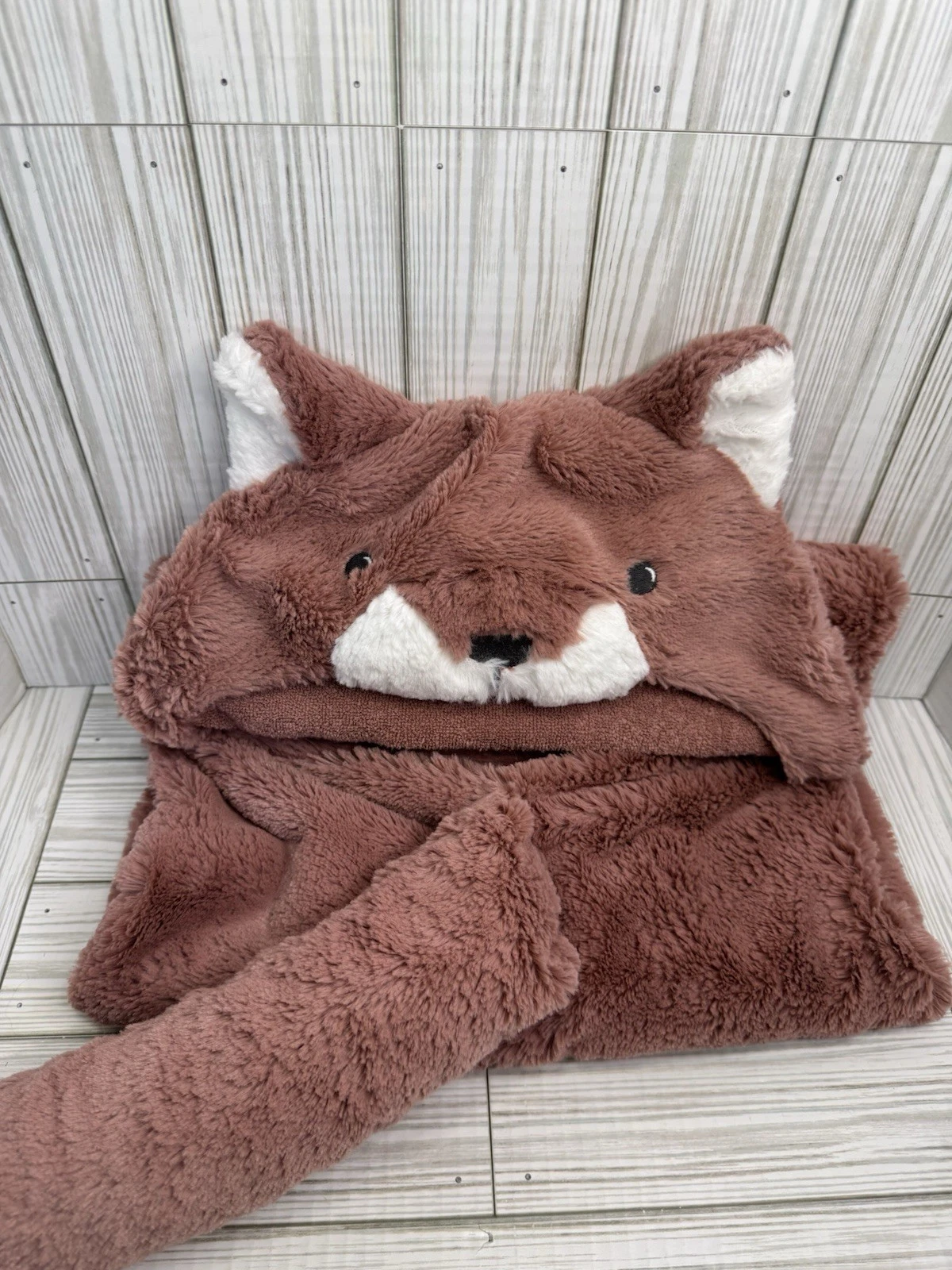 Pottery Barn Kids Dusty Pink Plush Fox Hooded Towel Soft 32x23 Baby SEE DETAILS
Opens in a new windo