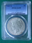 1927-S Peace Silver Dollar Graded by PCGS AU-55
