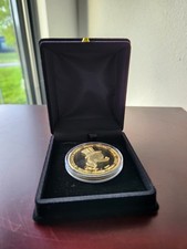 Extremely Rare! Walt Disney Scrooge McDuck First Euro Gold Plated Coin