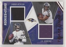 2020 Panini Rookies & Stars Team Duals Relics /199 JK Dobbins Lamar Jackson 0c3