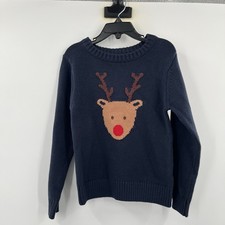 NEW Red Nose Christmas Rudolph Reindeer Holiday Cute Ugly Sweater Size 5 Boys