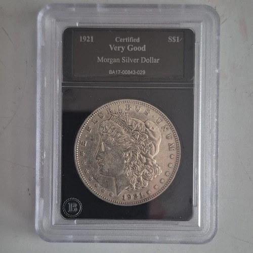 1921 Morgan Silver Dollar Very Good Grade Circulated BA17-00843-029