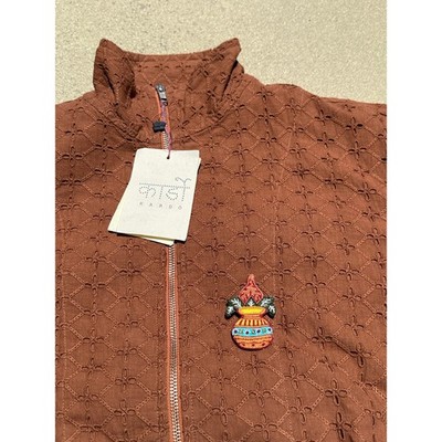 Kardo's Schiffli Mack embroidered Track Jacket Plant Dyed Story MFG