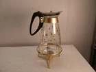 Vintage Pyrex Atomic Starburst Gold Coffee Carafe With Lid And Warmer