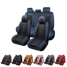 For Jeep Compass Leather Seat Cover Full Set Front Rear 5 Seat Cushion Protector For Jeep Compass Leather Seat Cover Full Set Front Rear 5 Seat Cushion Protector