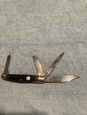 Premium J A Henckels Germany SS 4 Blade Green Jig Bone Scales 4&rdquo;Clsd Twin works