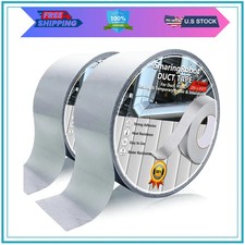 2 Pack Heavy Duty Duct Tape Waterproof Strong Adhesive 2 Inch x 21 Yards HVAC