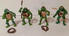 Vtg TMNT Leonardo, Michelangelo, Raphael, Donatello Movie Figs Playmate 1992