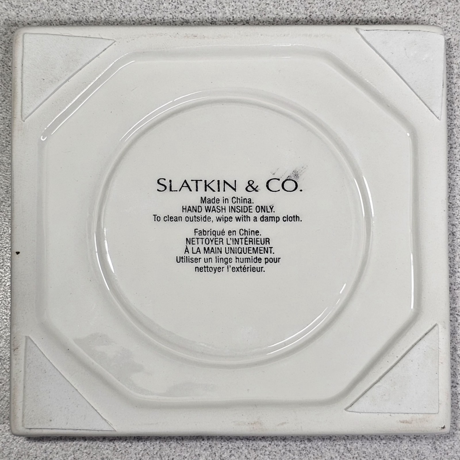 Christmas Slatkin Holiday House Ceramic Luminary Candle Holder Bath & Body Works