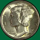 1940-D Mercury Dime Brilliant Uncirculated BU Coin #41718