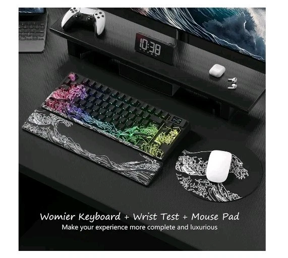 Womier 75% Wireless Mechanical Keyboard with Color Multimedia Screen Gaming...28 - Image 2 of 4