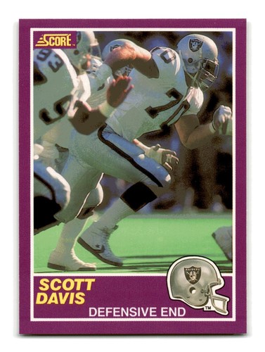 Scott Davis 1989 Score Supplemental #401S Los Angeles Raiders Mint - Picture 1 of 2