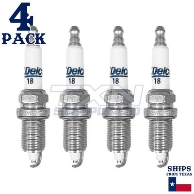 4 Pack GM ACDelco #18 RAPIDFIRE Platinum Spark Plugs