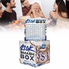 Smash Box 10k,10k Smash Box for Money,Cash Money Saving Box,Acrylic Glass BankJQ