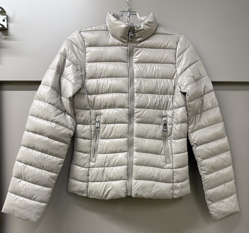 MANGO Grey Quilted Jacket - L - Picture 1 of 13