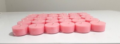 25 TEA LIGHTS VANILLA ROSE      HIGHLY SCENTED HANDMADE SOY WAX