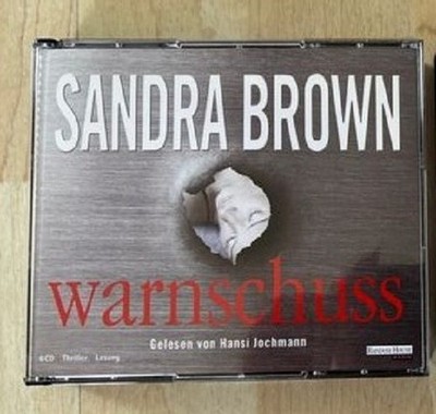 Sandra Brown 6 CD`s Hörbuch Thriller - Warnschuss - gebraucht -sehr gut erhalten