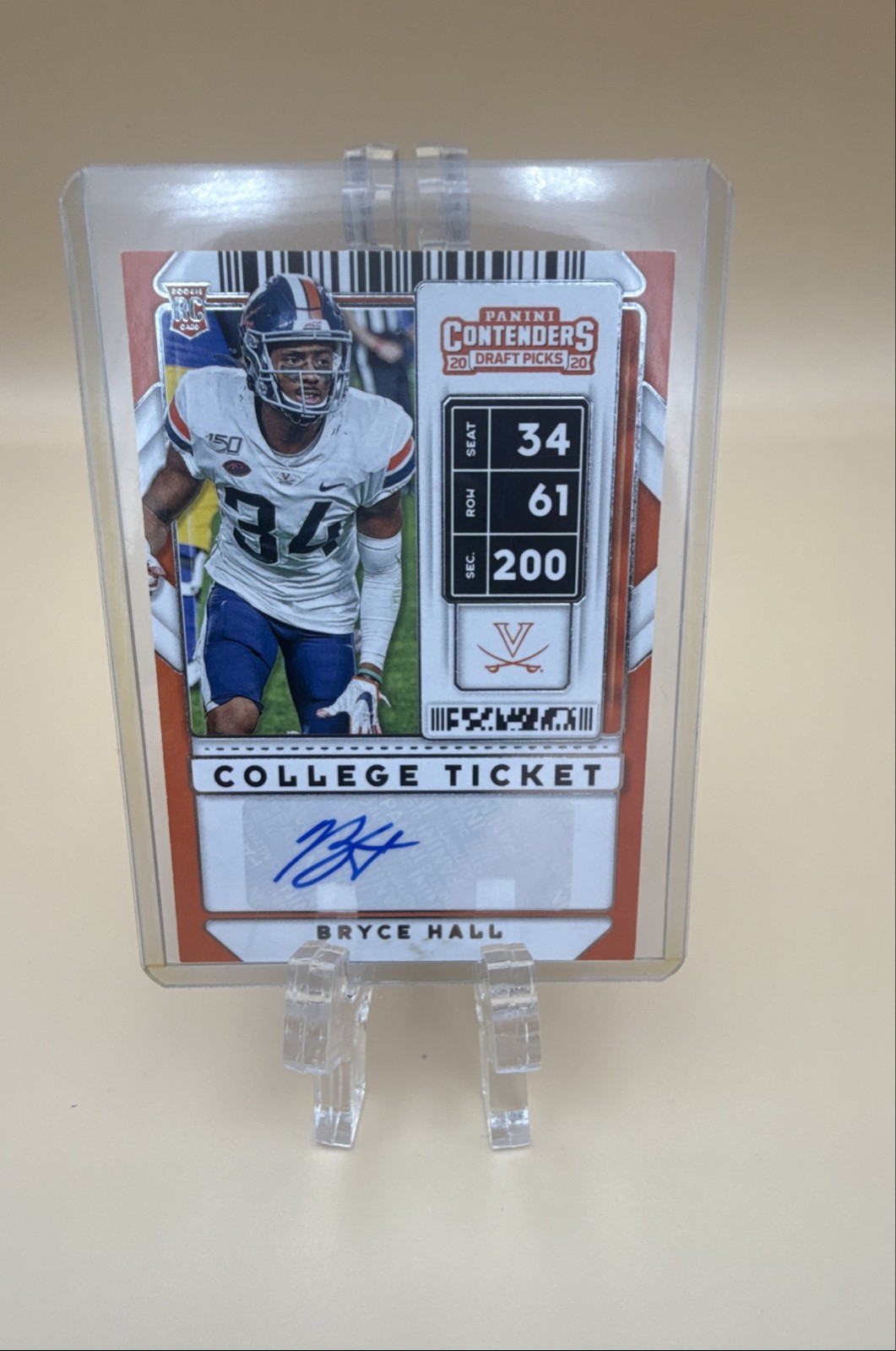 Bryce Hall Panini Contenders Draft Picks #174 Autograph