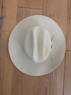 Resistol White with white band Size 7   