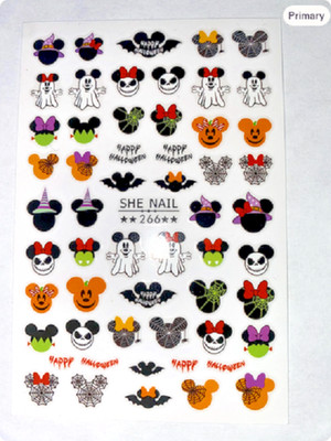 Disney 3D Halloween Nail Stickers,  Mickey Mouse Themed Nail Art