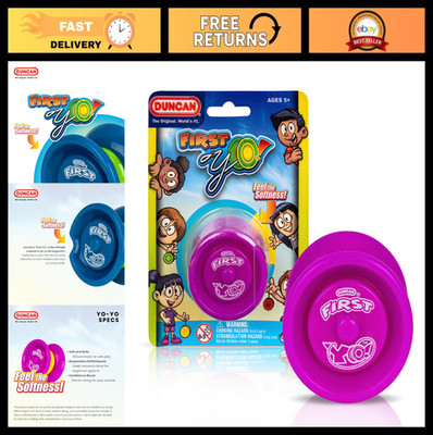 Beginner Responsive Yo-Yo for Kids - Purple/Yellow, Great YoYo Toy for Fun!