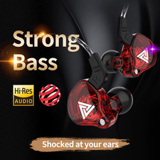 Original QKZ AK6 In-Ear Earbuds 6 Driver HiFi Bass Headphones w/Mic