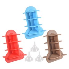 3 Vassoi per Cubetti di Ghiaccio nel Silicone per Scherzi per Feste di Addi1271