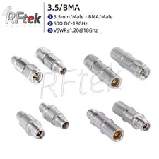 Precision 3.5mm To BMA Male Female 18GHz Microwave Adapter MMwave Test Connector