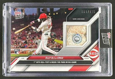 2024 Topps Now Elly De La Cruz #50A Relics Full Color 7/125 MEM RC Reds
