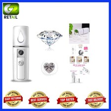 Mini Facial Steamer for Refreshing Hydration - Eyelash Extension Friendly, White
