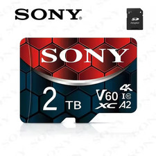 SONY 2TB with Adapter High-Speed V60 Micro TF SD SDXC A2 Memory Card
