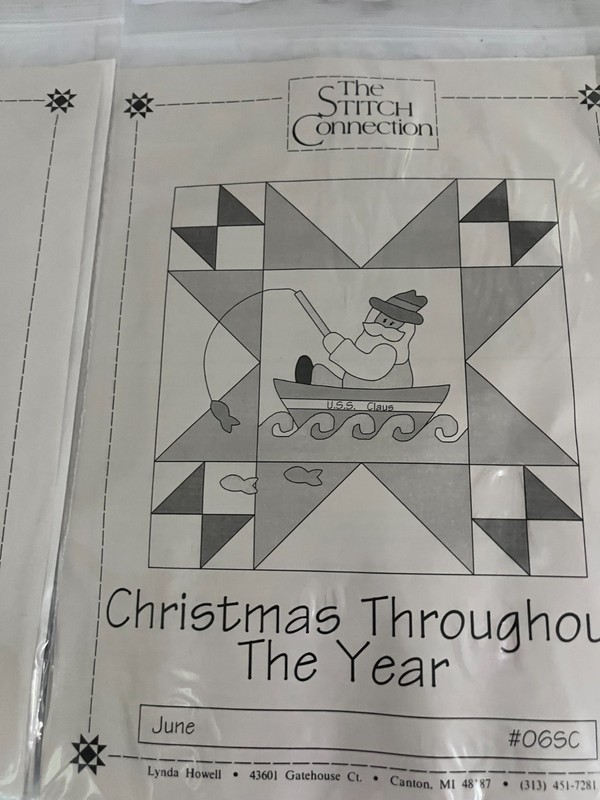 The Stitch Connection "Christmas Throughout the Year -jUNE" #06SC Pattern/Fabric
