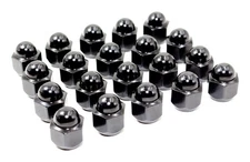 20 12x1.25 0.95" Black Dome Top Acorn Lug Nuts For Subaru OEM Wheels 3/4 Hex