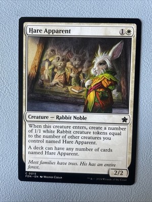 Hare Apparent #0015 (FDN) Foundations Common MTG Magic: The Gathering