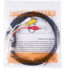 5ft 3-RCA Red White Yellow Composite Stereo Audio Video AV Cable Cord VCR DVD