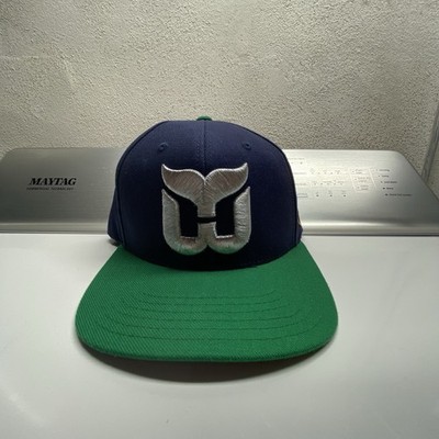 Hartford Whalers Snapback Hat American Needle Cap Blue Green Silver Embroidery
