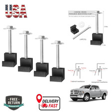 Truck Tool Box Mounting Clamps Aluminum Alloy J Hook Crossover Pickup Tie Downs