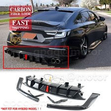 For Honda Accord 21-22 Yofer V2 Style Carbon Fiber Rear Bumper Diffuser Spoiler