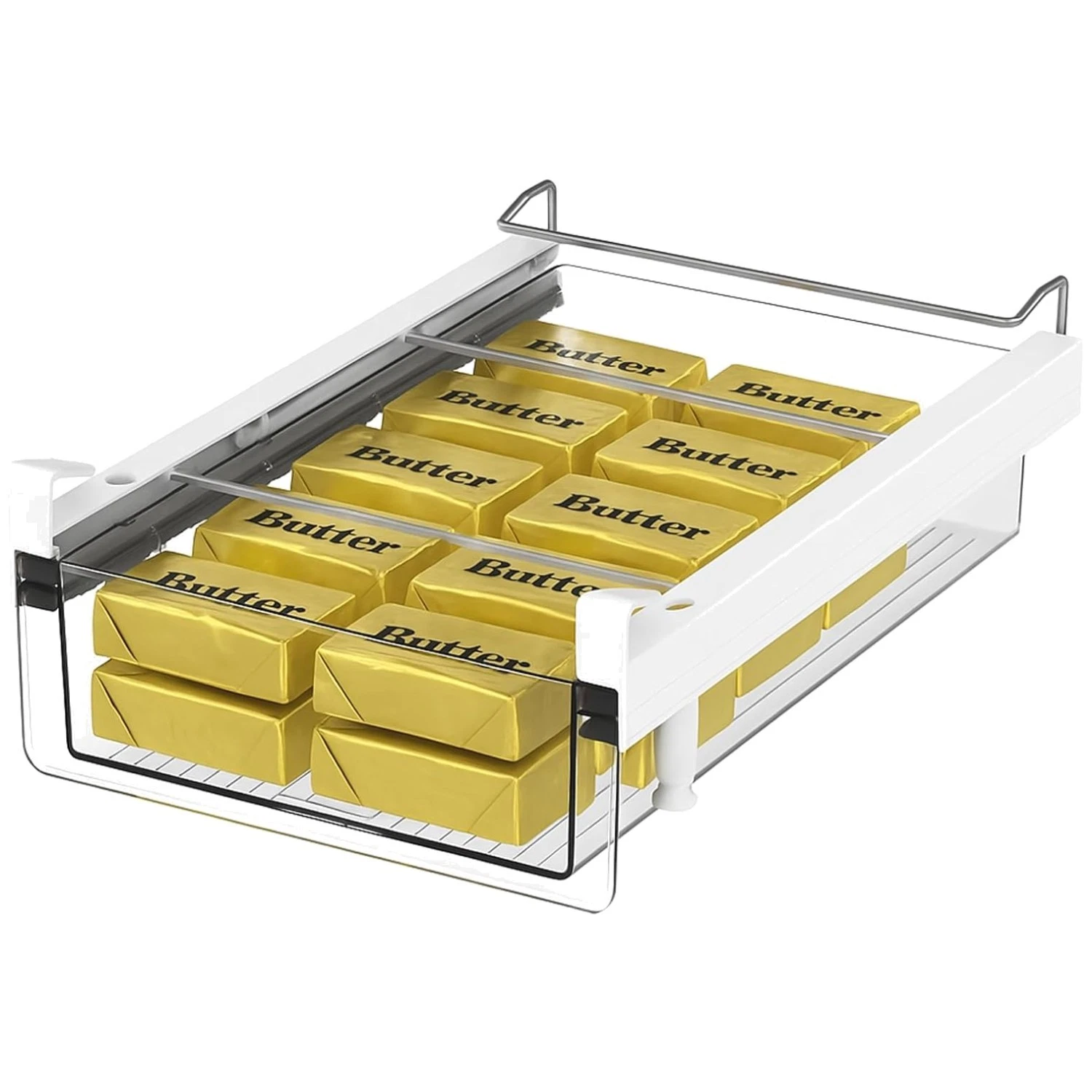 Large Fridge Under Shelf Drawer - BPA-Free Organizer