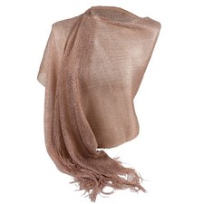 Stola cipria foulard oro rosa cerimonia elegante lurex rose gold sciarpa bronzo