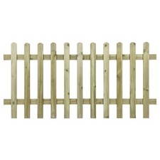 1830x91033 Pressure Treated Timber Picket Fence Panel Garden Boundary Pale Wood 