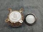Milk Glass Cream Jar Avon Silver Tone Accent — photo 7
