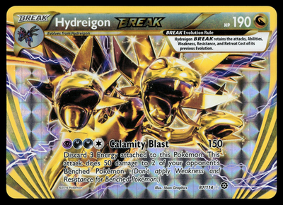 hydreigon break pokemon card Hydreigon BREAK 87/114 XY Steam Siege Holo Pokemon Card