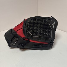Mizuno 11.5 Inch Ballpark Prospect Baseball Glove MMX 116P2 Black Red Right