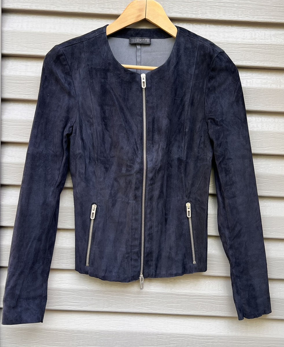 【DEARMINE】Dove Biker Suede Jacket ENSURED FASHION Mens Suede Jacket - Genuine Cowhide Leather