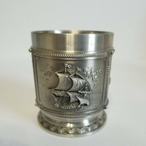 Vintage LOT OF 3 ZINN 95% PEWTER SKS DESIGN Made In Germany - Picture 2 of 12