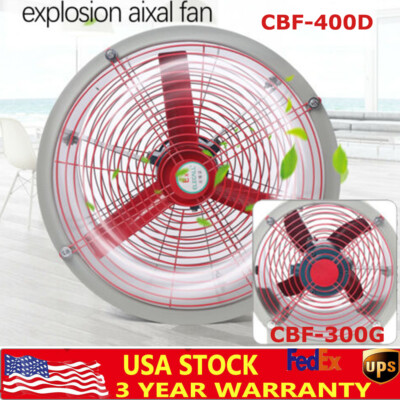 Portable Flameproof Explosion Proof Axial Fan 12/16'' 110V Exhaust Fan Blower US